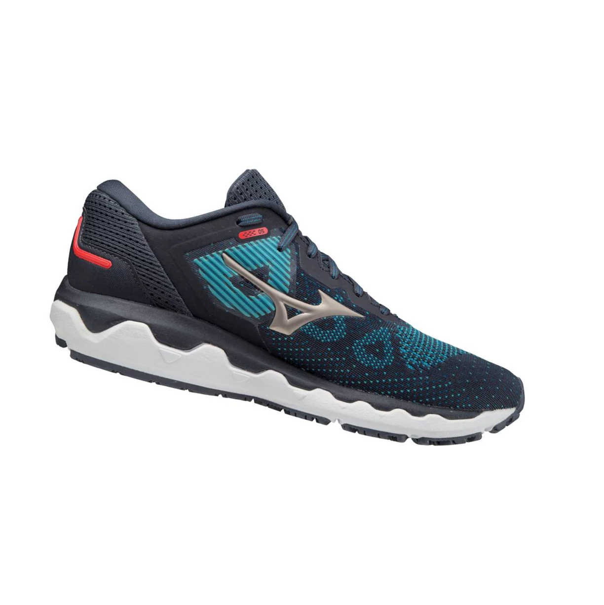 Black/Blue Mizuno Wave Horizon 5 Men's Running Shoes | 052-DKWNHU