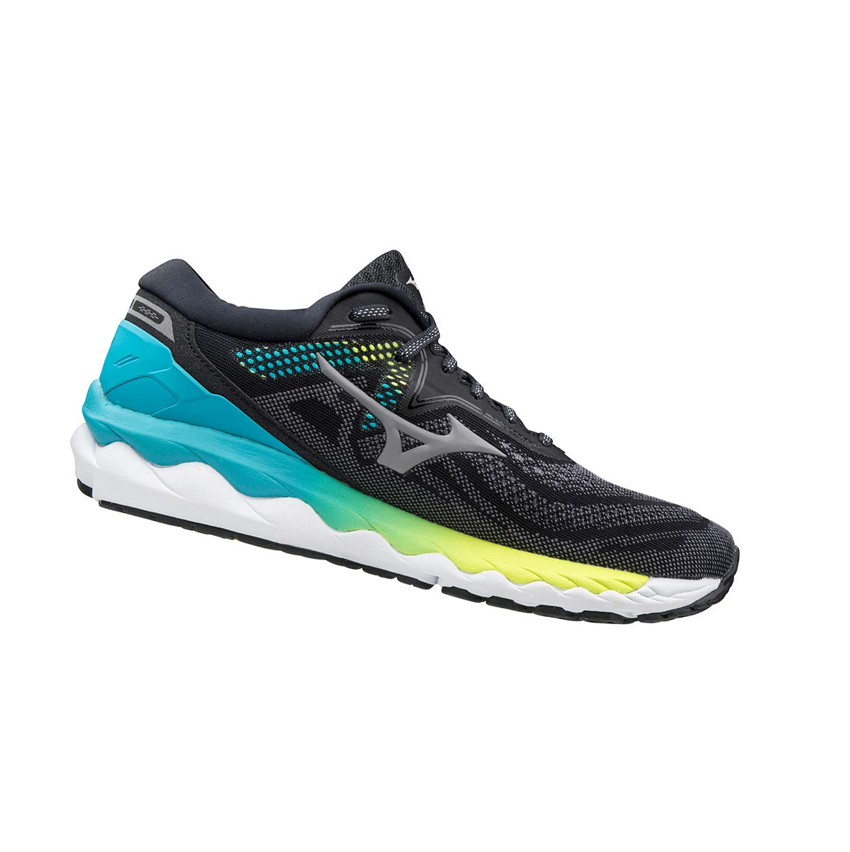 Black/Blue Mizuno Wave Sky 4 Women's Running Shoes | 189-LNOSYD