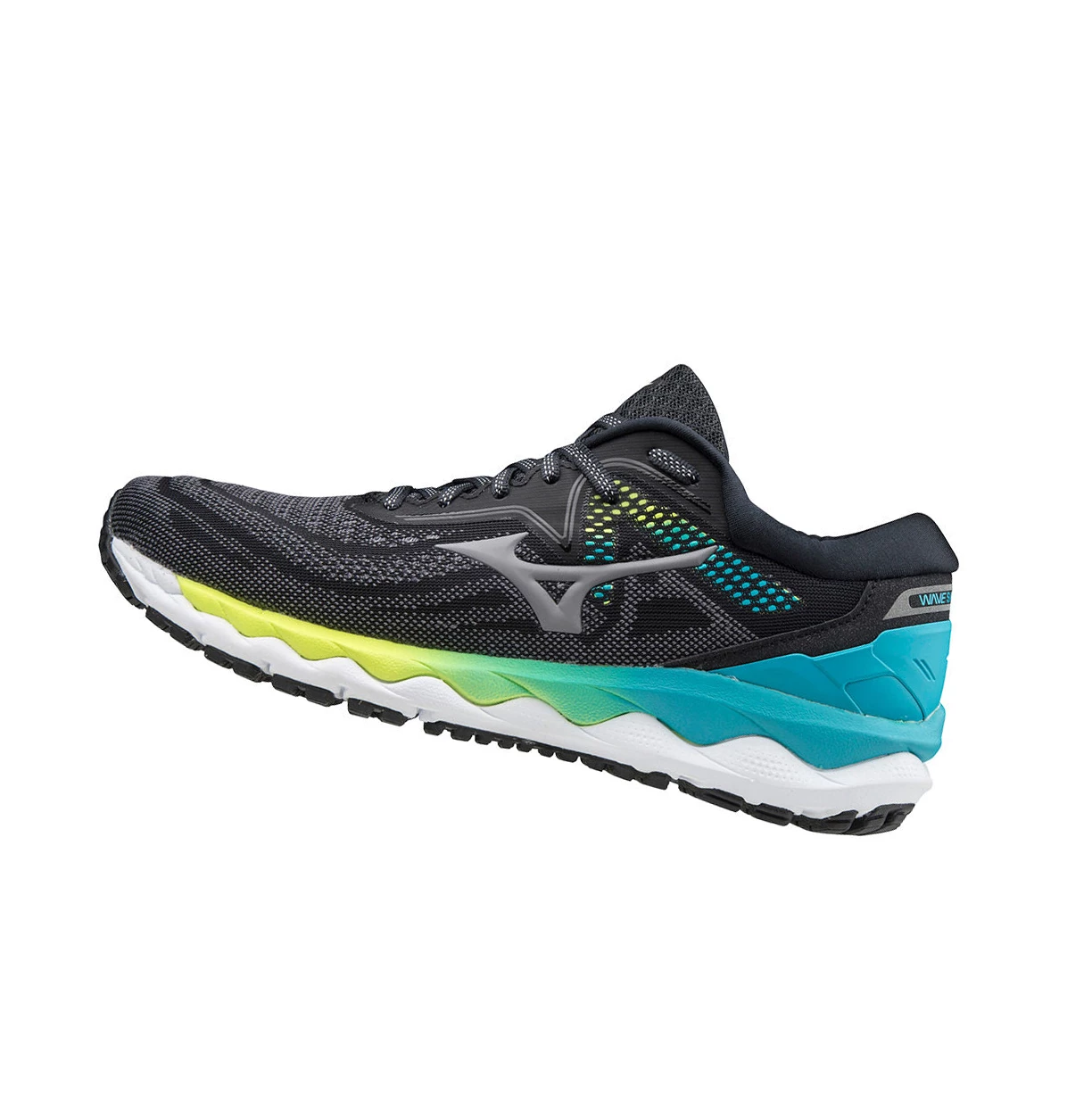 Black/Blue Mizuno Wave Sky 4 Women\'s Running Shoes | 189-LNOSYD