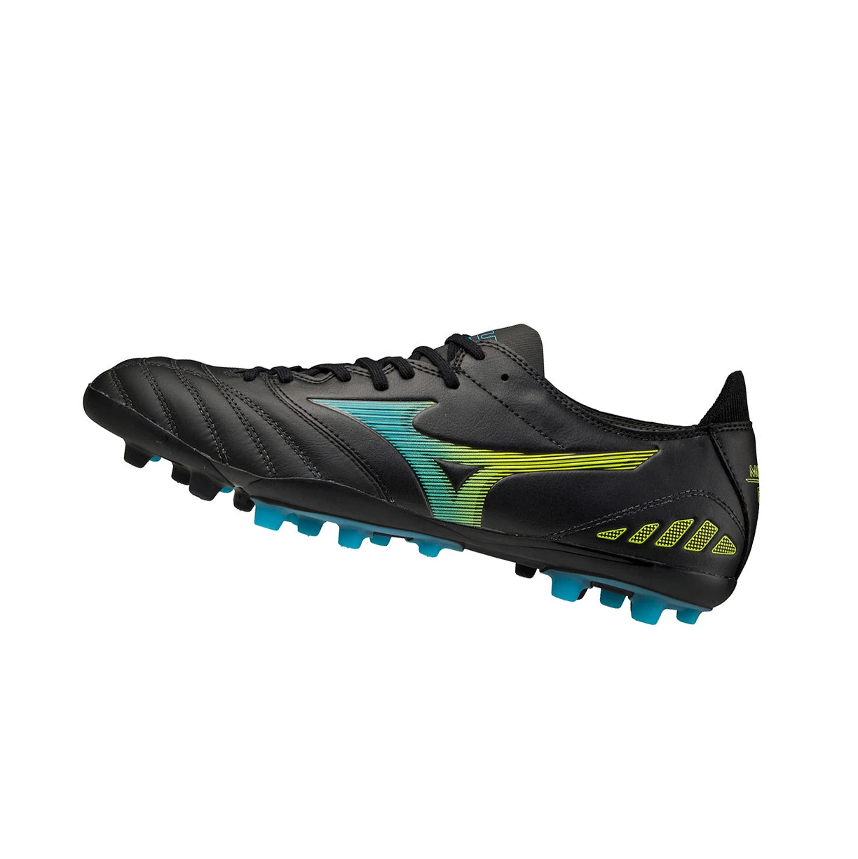 Black/Blue Turquoise Mizuno Morelia Neo III Pro Ag Men\'s Football Shoes | 085-MBOZIC