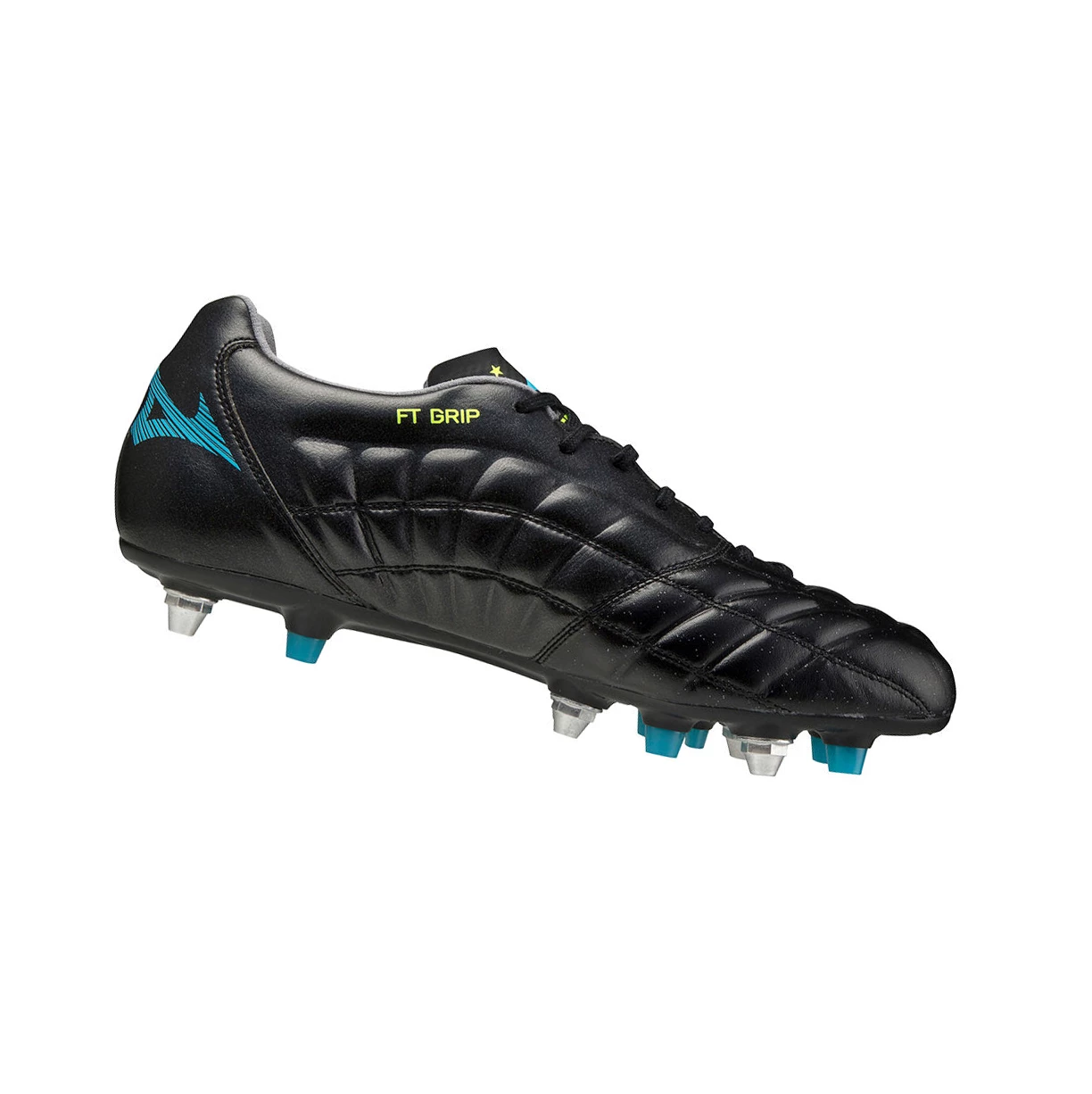 Black/Blue Turquoise Mizuno Rebula Cup Japan Mix Men's Football Shoes | 106-BXGSKJ