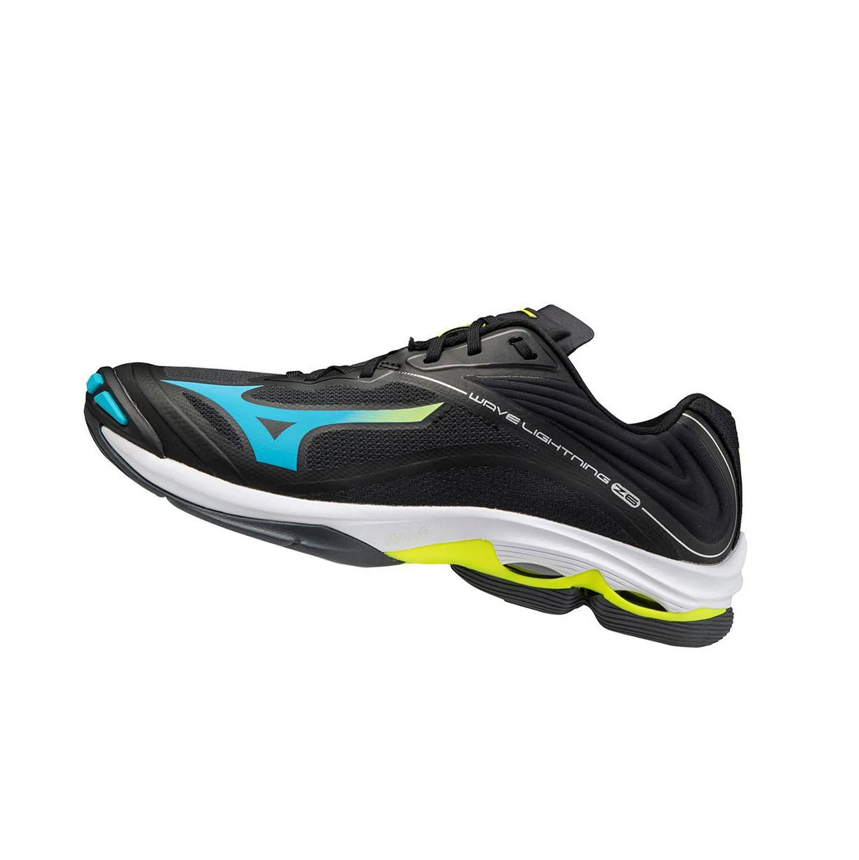 Black/Blue Turquoise/Yellow Mizuno Wave Lightning Z6 Women\'s Volleyball Shoes | 456-VHQRWL