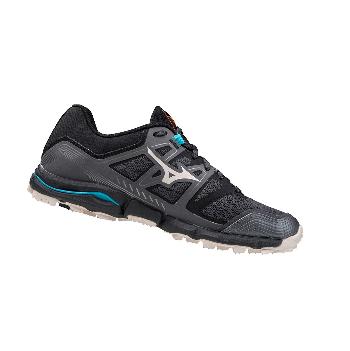 Black/Grey/Blue Mizuno Wave Hayate 6 Women's Trail Running Shoes | 357-CGBDSQ