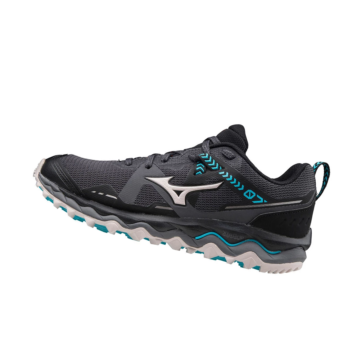 Black/Grey/Blue Mizuno Wave Mujin 7 Women\'s Trail Running Shoes | 426-TDNCYJ