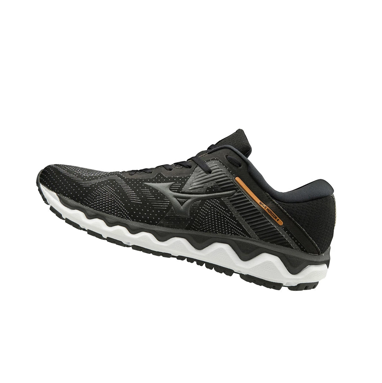 Black/Grey Mizuno Wave Horizon 4 Men\'s Running Shoes | 456-BURFJY