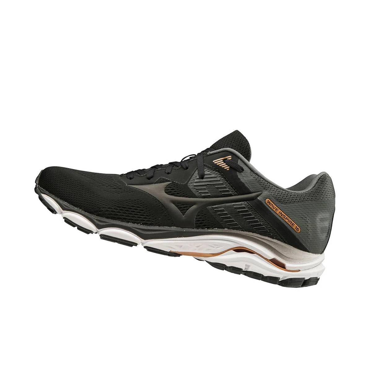 Black/Grey Mizuno Wave Inspire 16 2e Men\'s Running Shoes | 872-NYUEKM