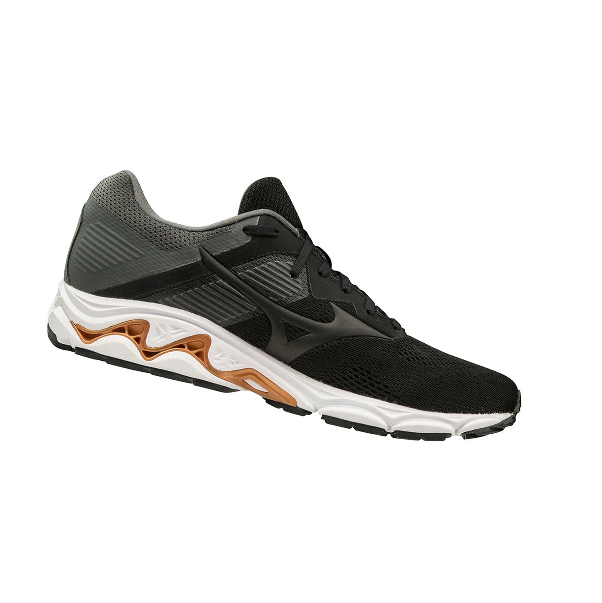 Black/Grey Mizuno Wave Inspire 16 Men's Running Shoes | 287-IQEDSU