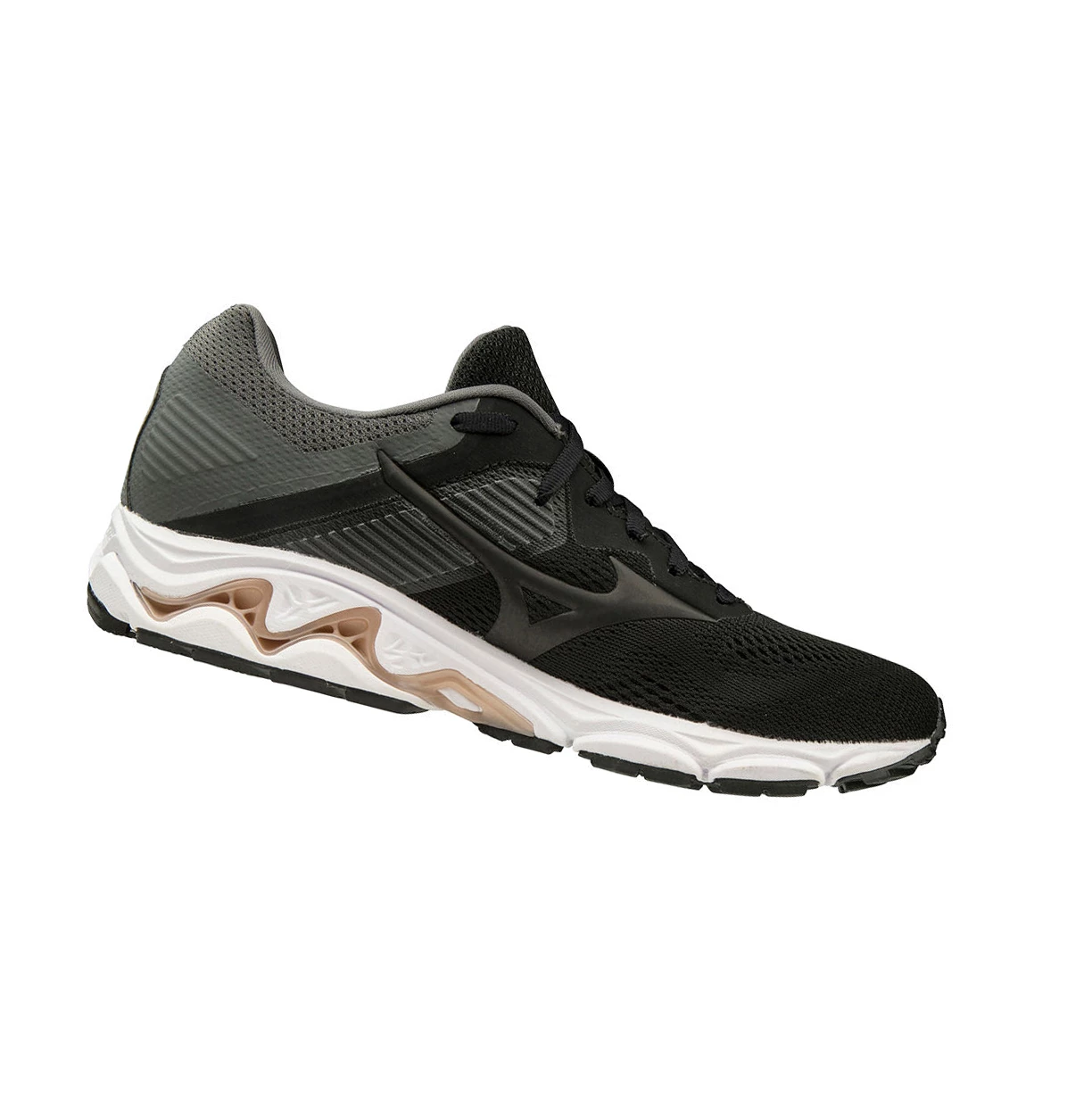 Black/Grey Mizuno Wave Inspire 16 Women's Running Shoes | 793-AIQMYR