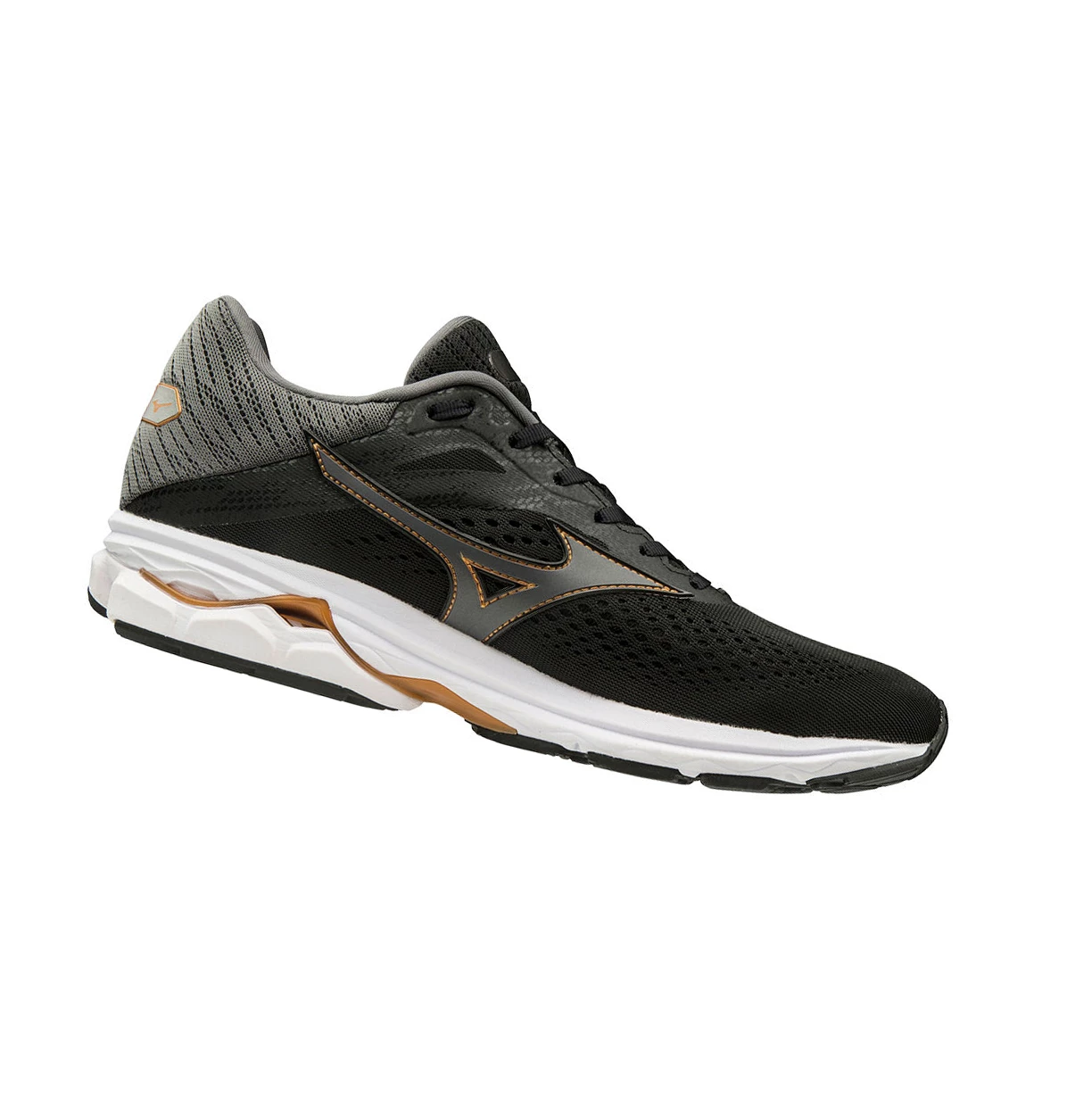 Black/Grey Mizuno Wave Rider 23 Men's Running Shoes | 746-MVATIF