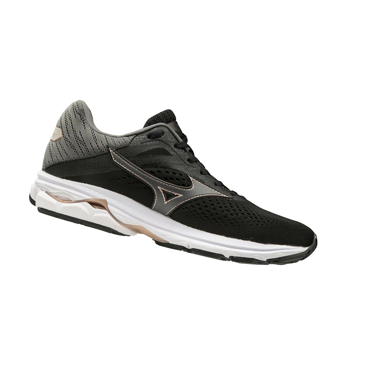 Black/Grey Mizuno Wave Rider 23 Women's Running Shoes | 812-IFHKQA