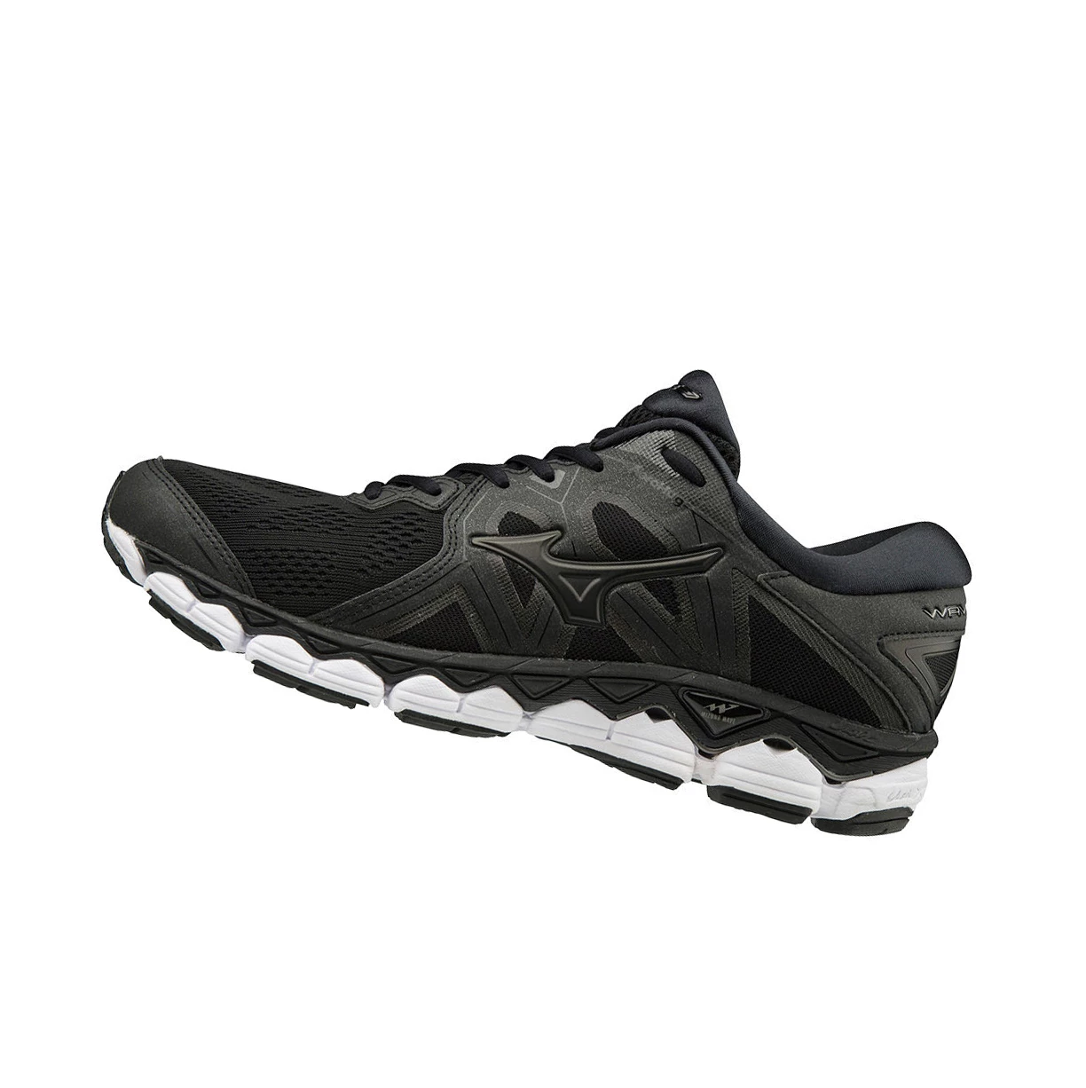 Black/Grey Mizuno Wave Sky 2 Men\'s Running Shoes | 720-RXHQKI