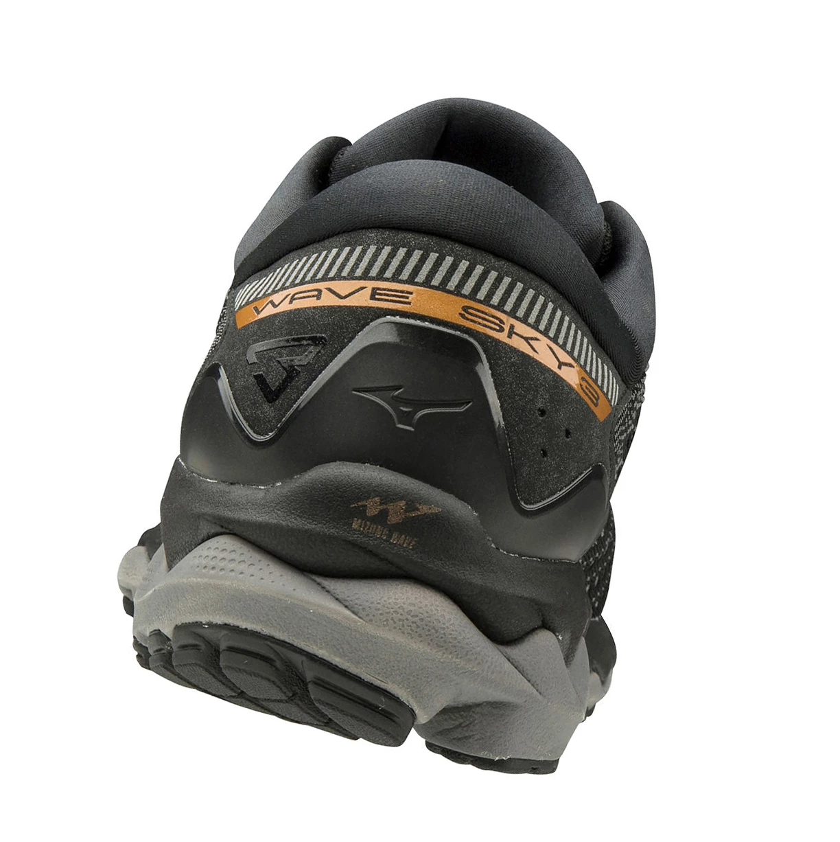 Black/Grey Mizuno Wave Sky 3 Men's Running Shoes | 784-AJYVMK