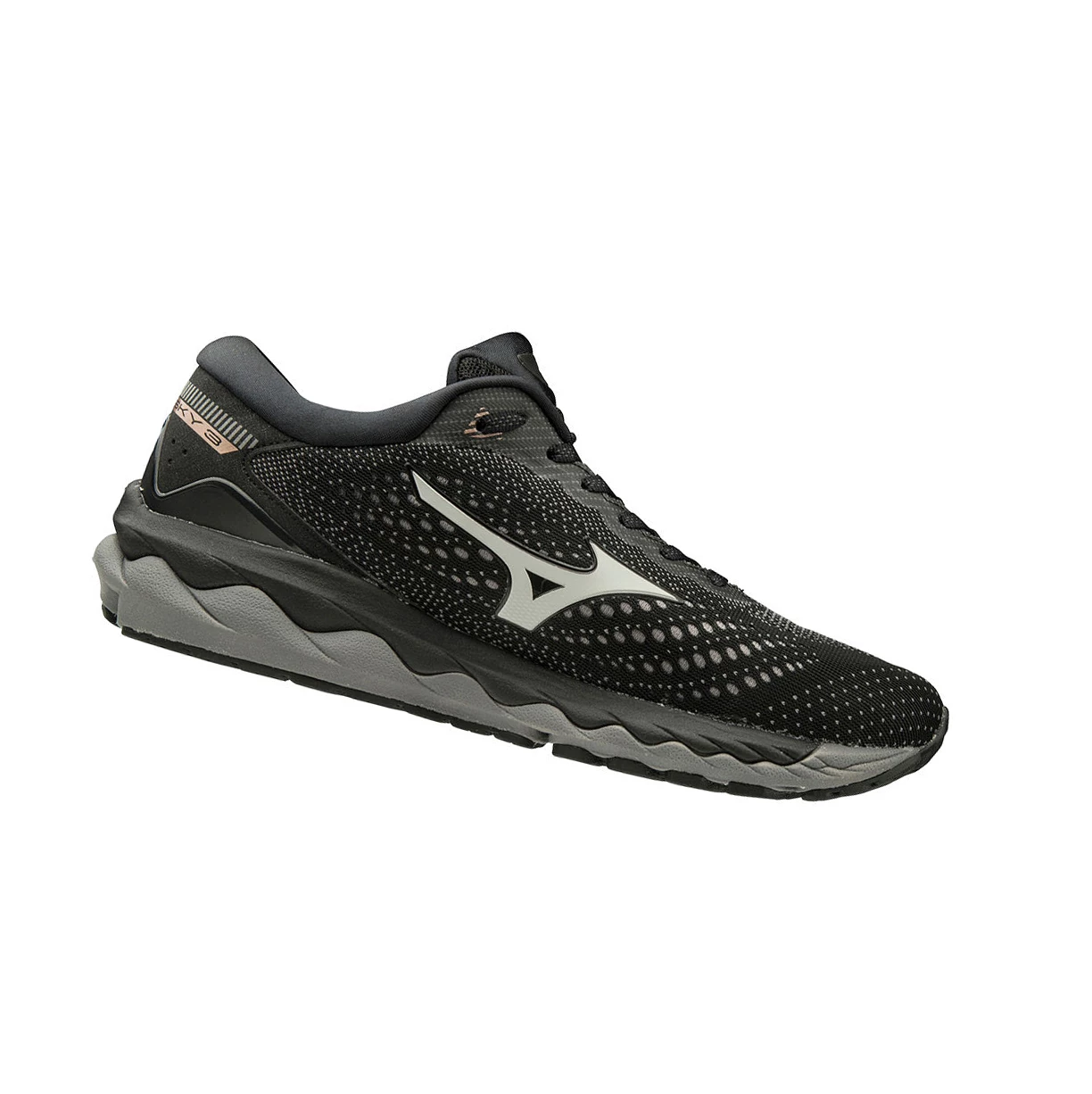 Black/Grey Mizuno Wave Sky 3 Women's Running Shoes | 261-IRBTAV