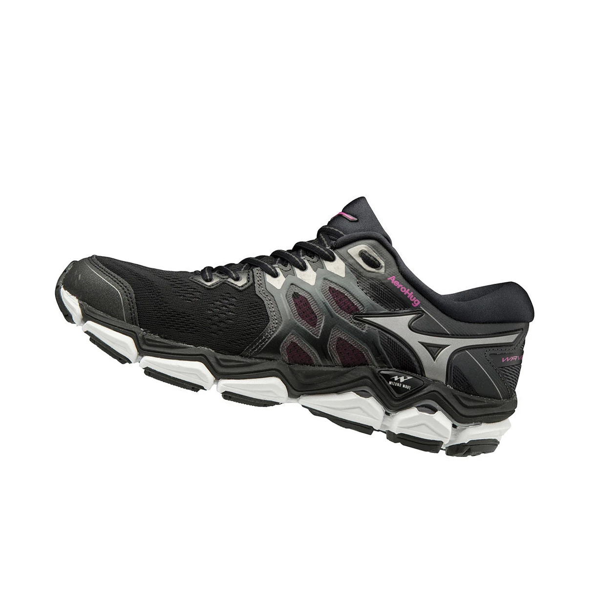 Black/Grey/Pink Mizuno Wave Horizon 3 Women\'s Running Shoes | 187-VAQTUN