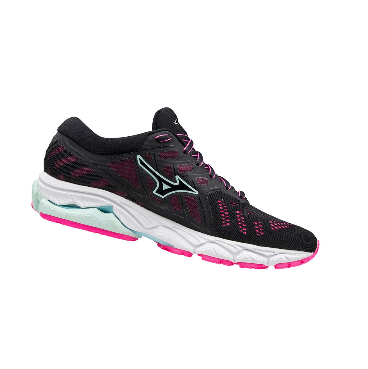 Black/Light Turquoise/Pink Mizuno Wave Ultima 11 Women's Running Shoes | 903-CIKDMT