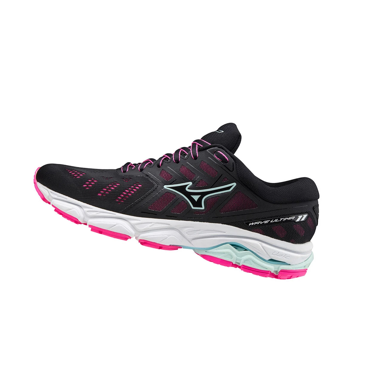 Black/Light Turquoise/Pink Mizuno Wave Ultima 11 Women\'s Running Shoes | 903-CIKDMT