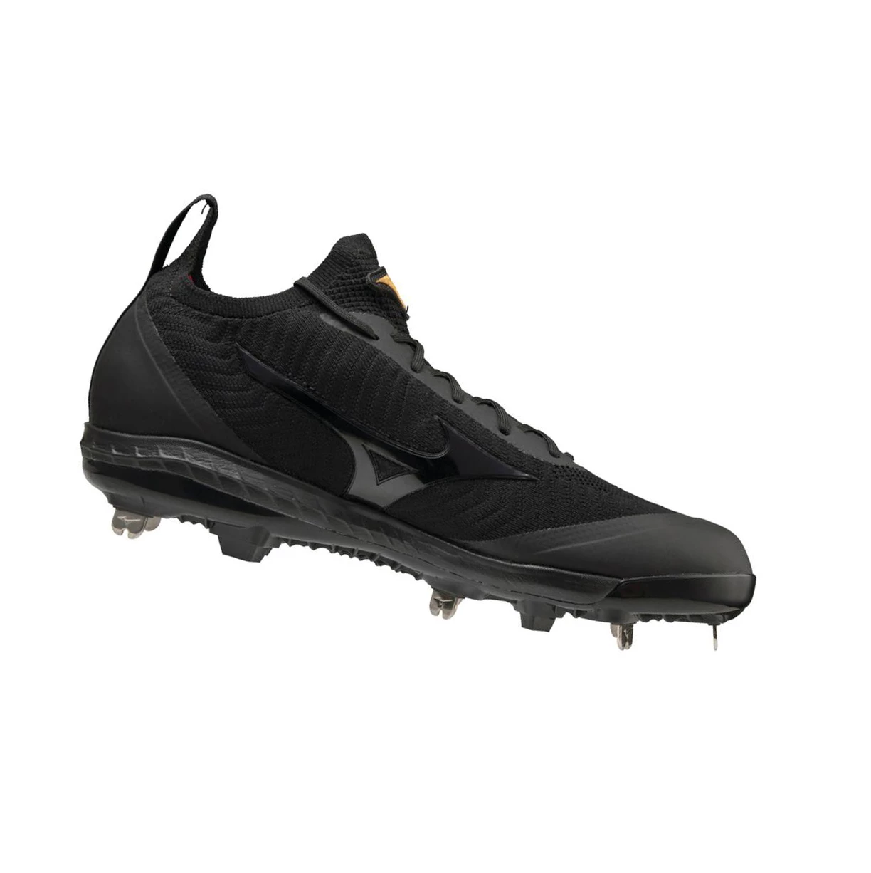 Black Mizuno Pro Dominant Knit Metal Men's Baseball Cleats | 529-RUPHVI