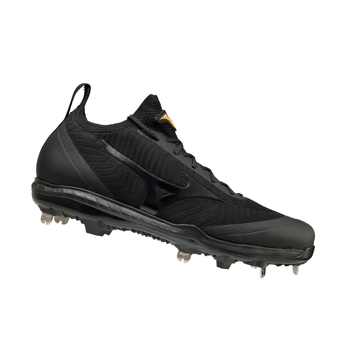 Black Mizuno Pro Dominant Knit Metal Men's Baseball Cleats | 529-RUPHVI