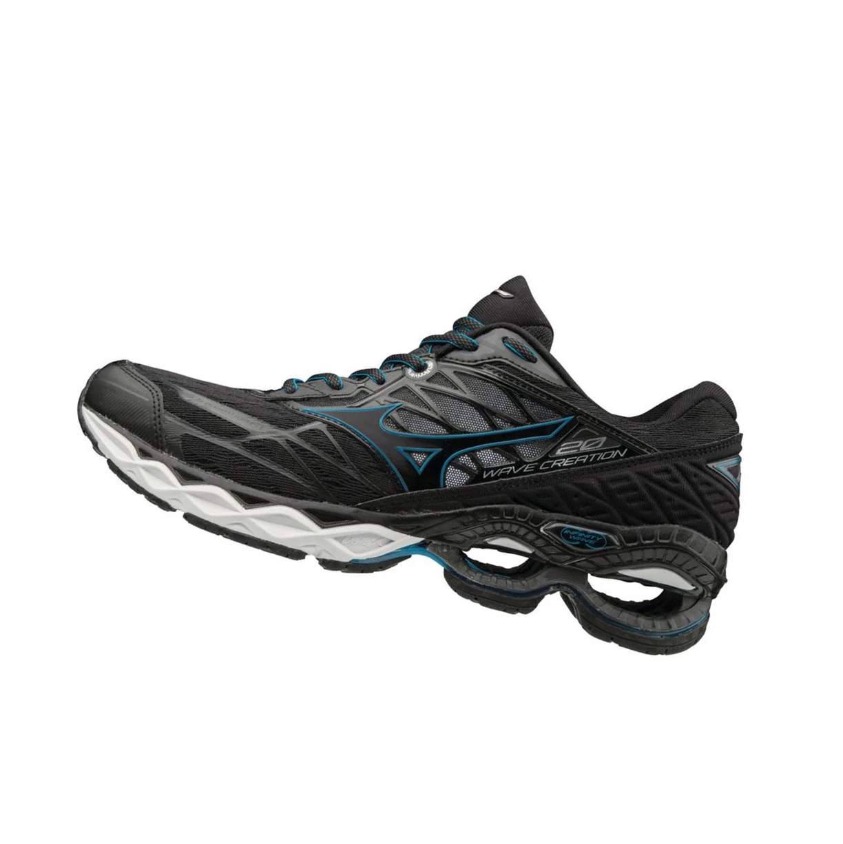 Black Mizuno Wave Creation 20 Men\'s Running Shoes | 382-YIFNER