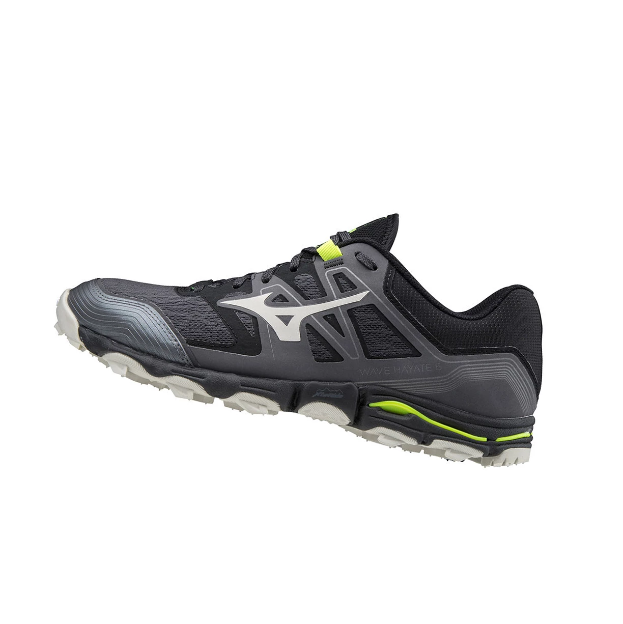 Black Mizuno Wave Hayate 6 Men\'s Trail Running Shoes | 926-QZOKLJ