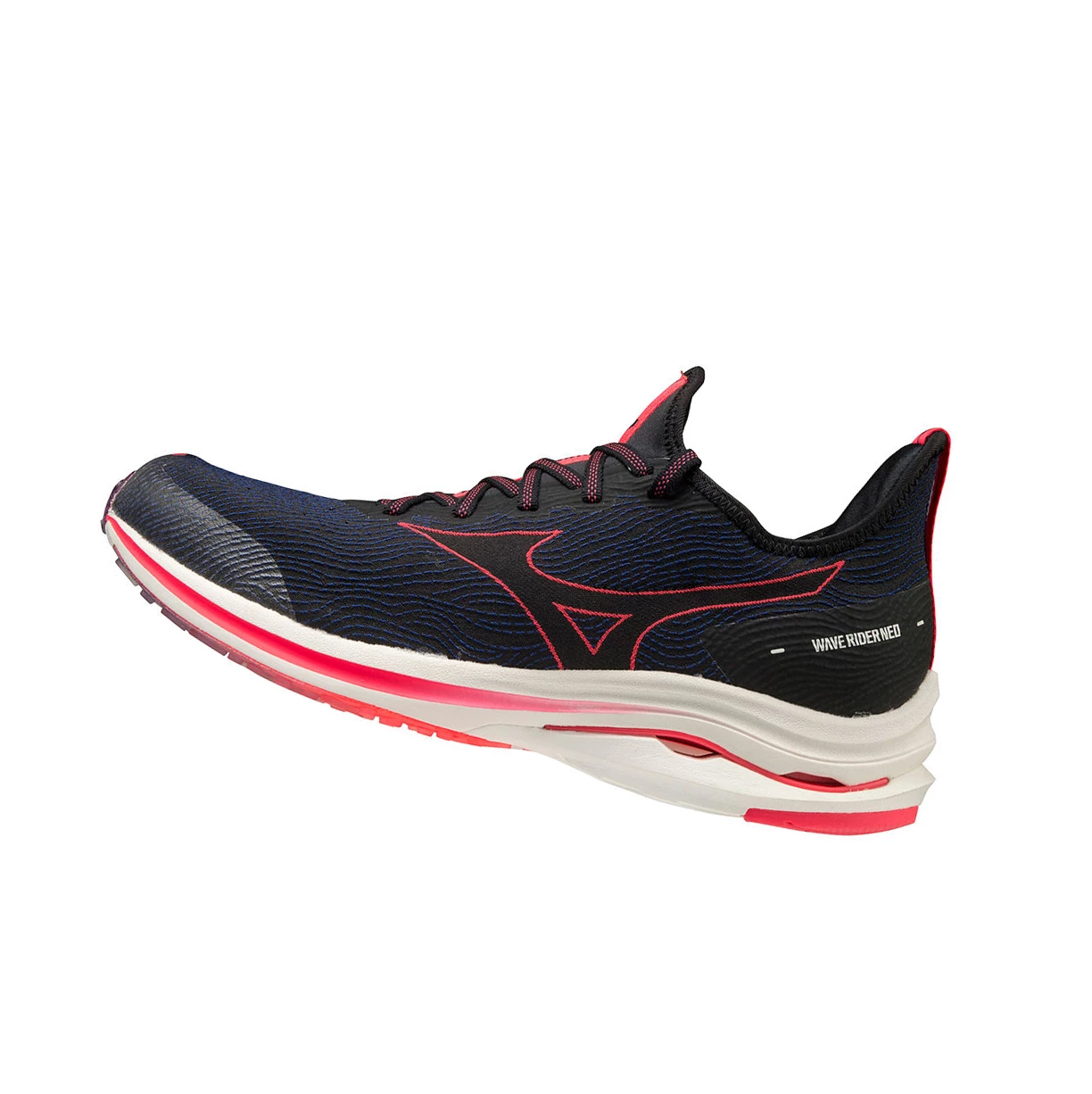 Black/Pink Mizuno Wave Rider Neo Men\'s Running Shoes | 692-WAXUVK