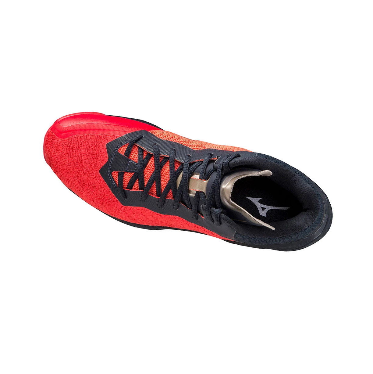 Black/Red/Gold Mizuno Wave Stealth Neo Mid Men's Handball Shoes | 539-SFZUKG