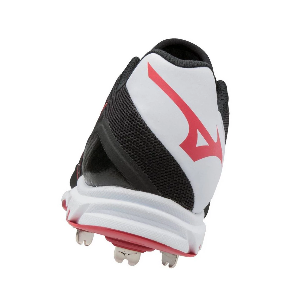 Black/Red Mizuno 9-spike Dominant 2 Low Metal Men's Baseball Cleats | 294-CGLRTD