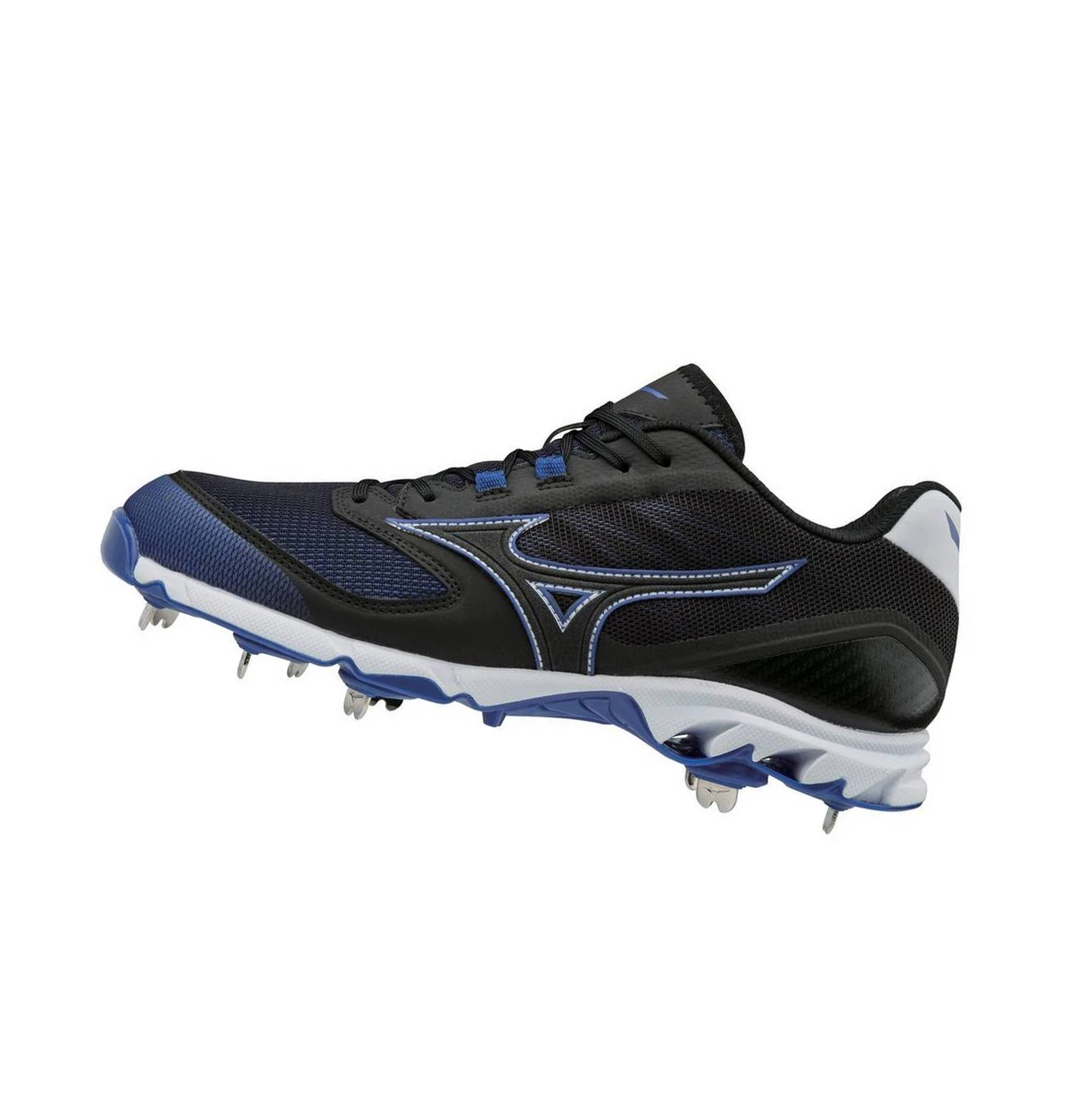 Black/Royal Mizuno 9-spike Dominant 2 Low Metal Men\'s Baseball Cleats | 591-CTHNEV