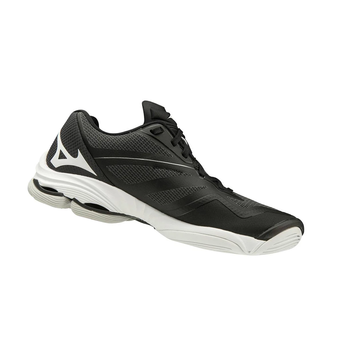 Black/Silver Mizuno Wave Lightning Z6 Women's Volleyball Shoes | 490-SDOTUV