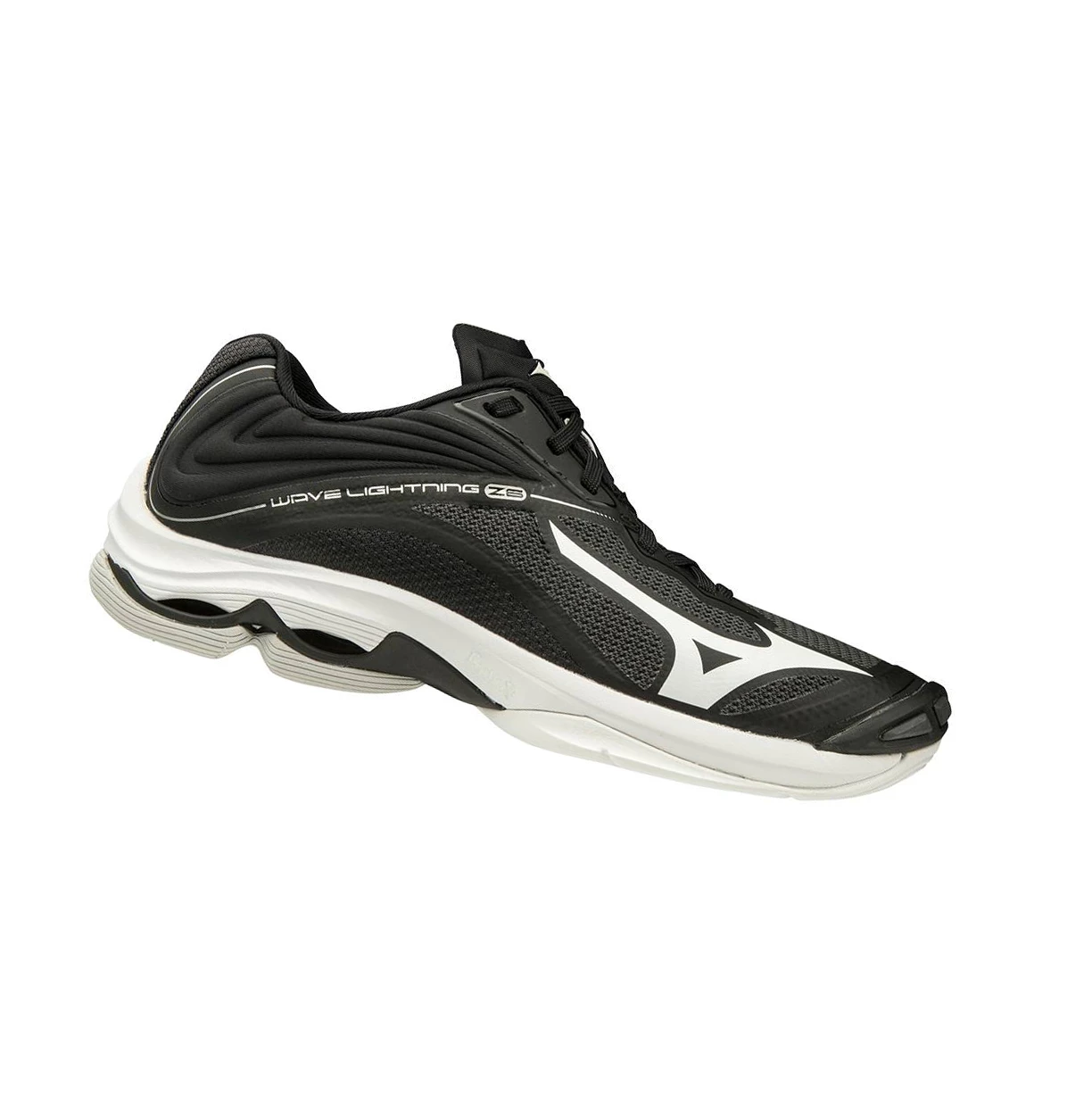 Black/Silver Mizuno Wave Lightning Z6 Women's Volleyball Shoes | 490-SDOTUV