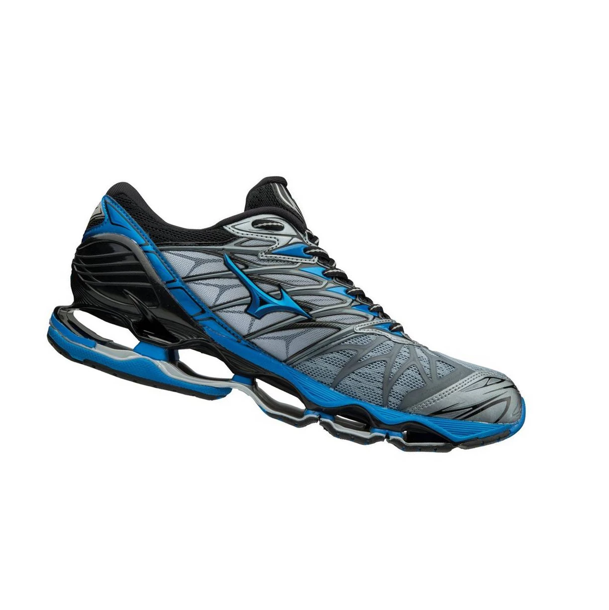 Black/Silver Mizuno Wave Prophecy 7 Men's Running Shoes | 647-SYQGCO