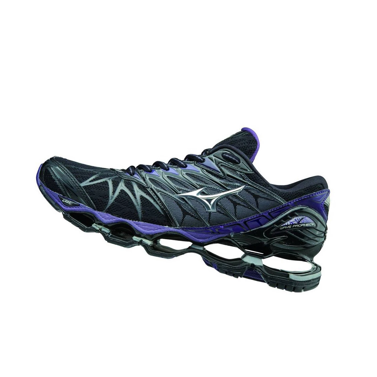 Black/Silver Mizuno Wave Prophecy 7 Women\'s Running Shoes | 062-OXIEMT