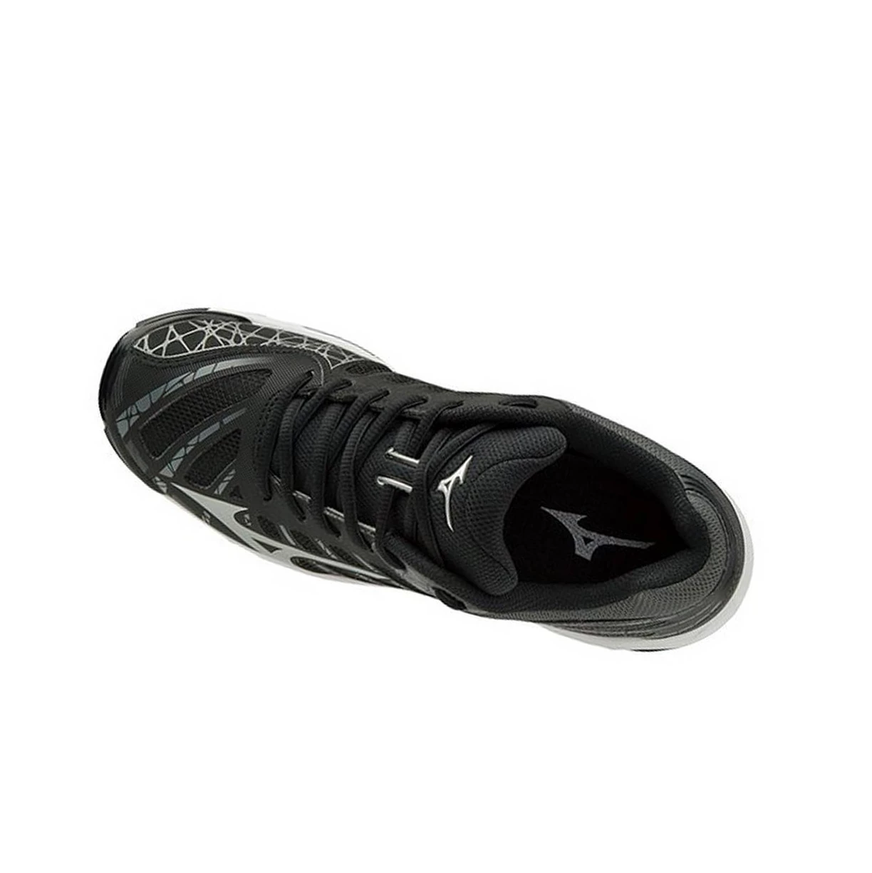 Black/Silver Mizuno Wave Voltage Women's Volleyball Shoes | 876-NCEQZH