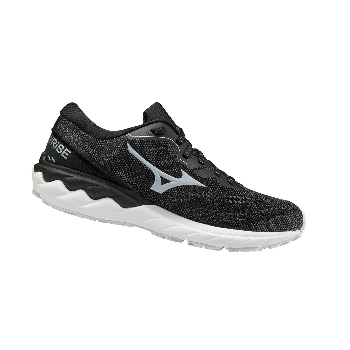 Black/Silver/White Mizuno Wave Skyrise 2 Women's Running Shoes | 783-XBCKRE