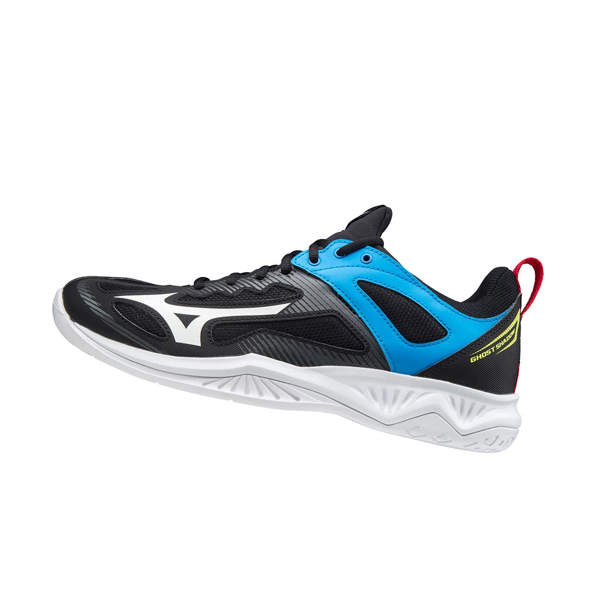 Black/White/Blue Mizuno Ghost Shadow Men\'s Handball Shoes | 317-ITBULH