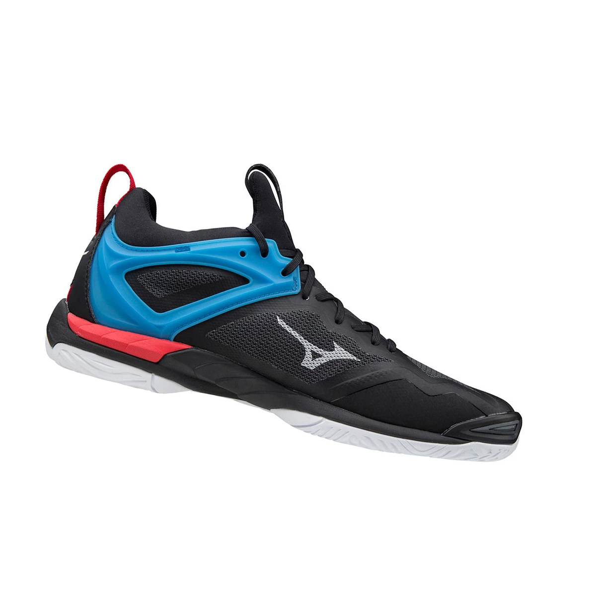 Black/White/Blue Mizuno Wave Mirage 3 Men's Handball Shoes | 680-TWUKSF