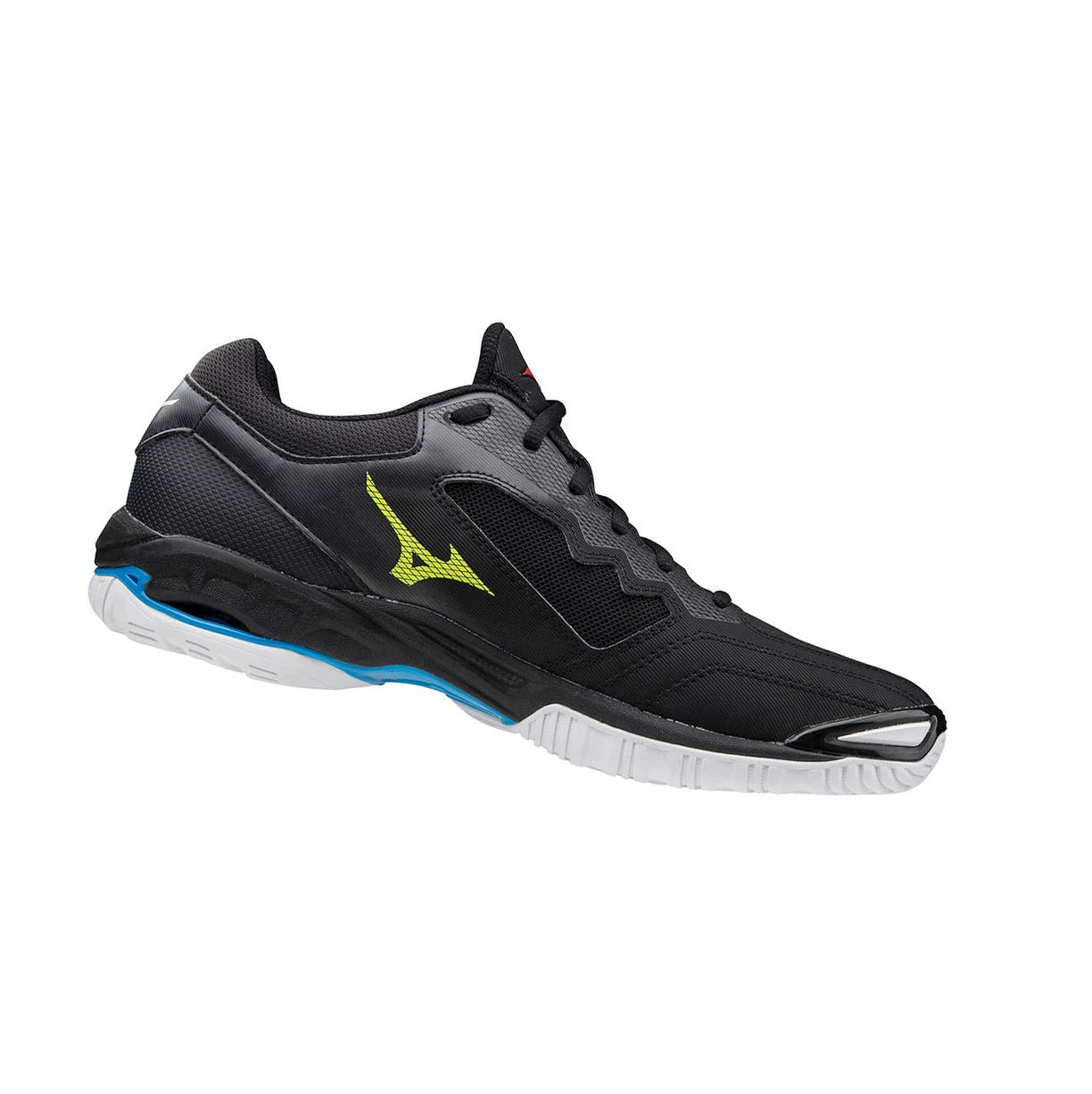 Black/White/Blue Mizuno Wave Phantom 2 Men's Handball Shoes | 902-MCAXBD