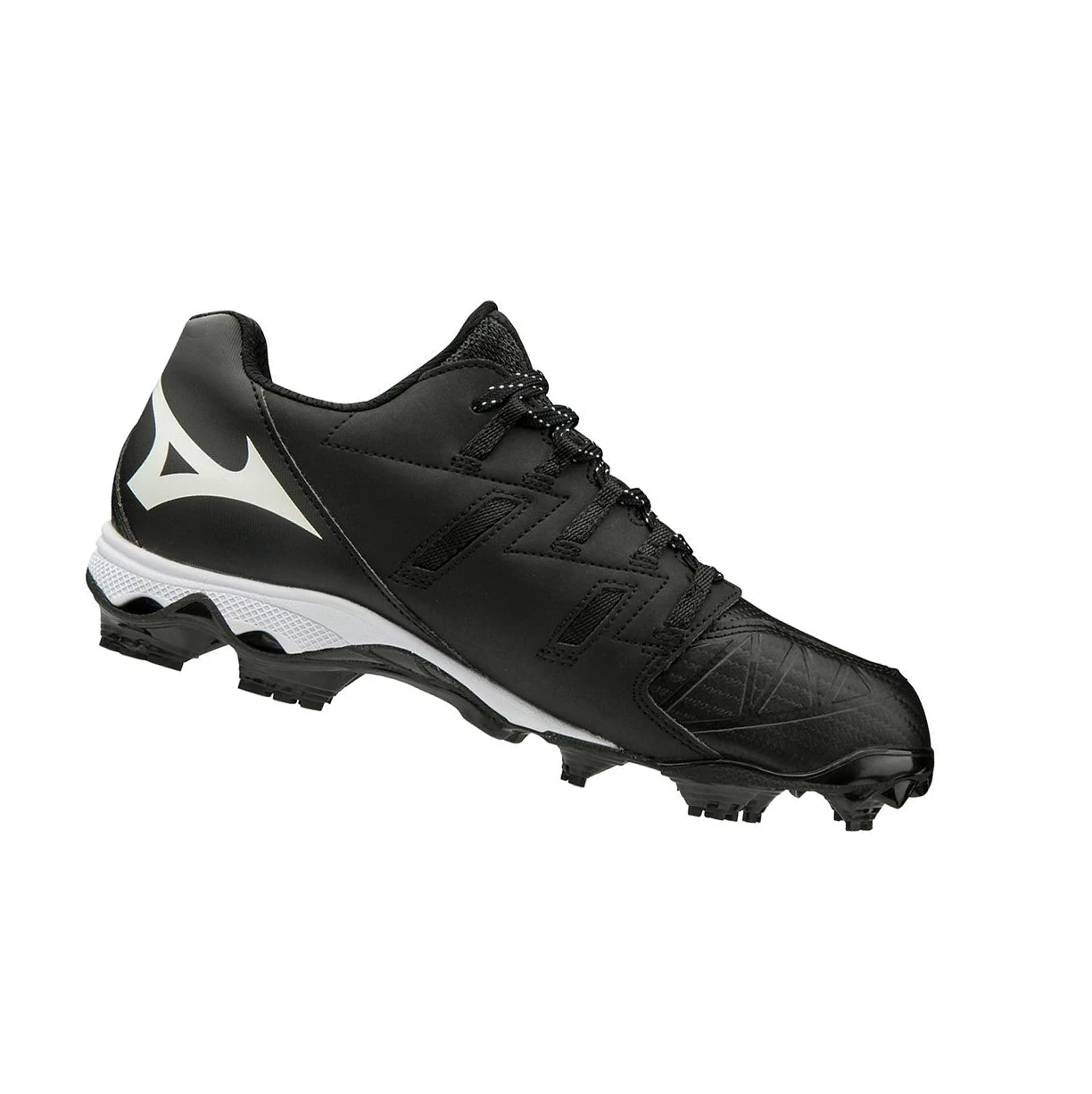 Black/White Mizuno 9-spike Advanced Finch Elite 4 Tpu Molded Women's Softball Cleats | 460-CNXAIB