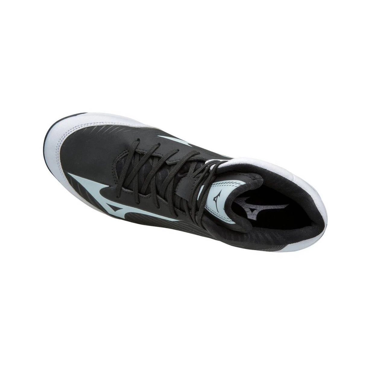 Black/White Mizuno 9-spike Advanced Franchise 9 Mid Molded Men's Baseball Cleats | 398-WNISYE