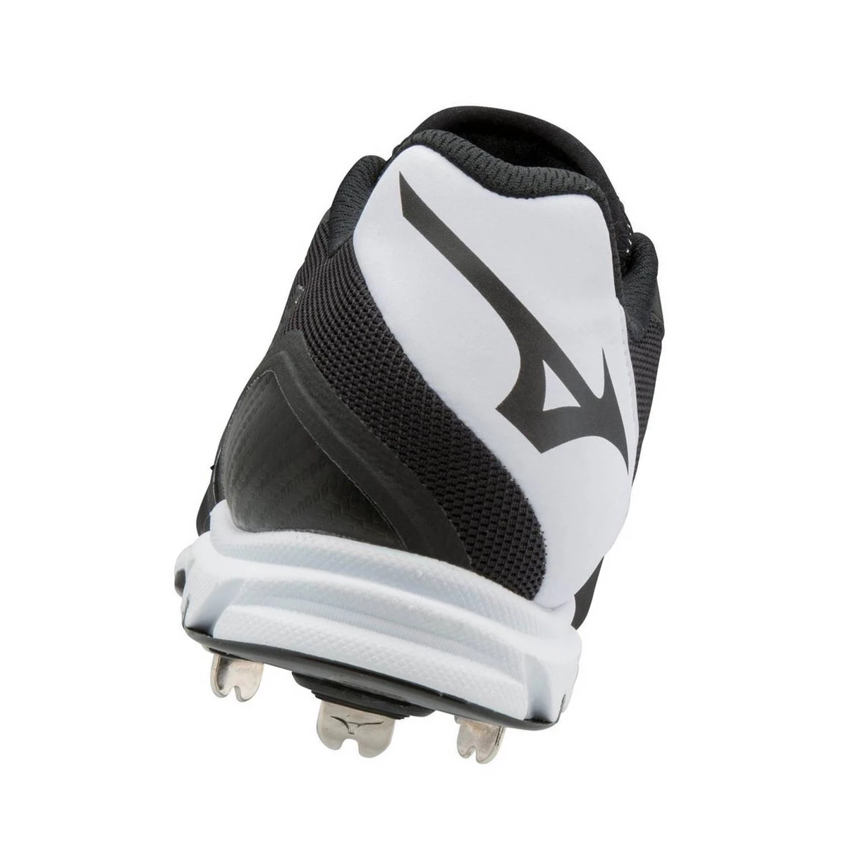 Black/White Mizuno 9-spike Dominant 2 Low Metal Men's Baseball Cleats | 326-ZOLVJX