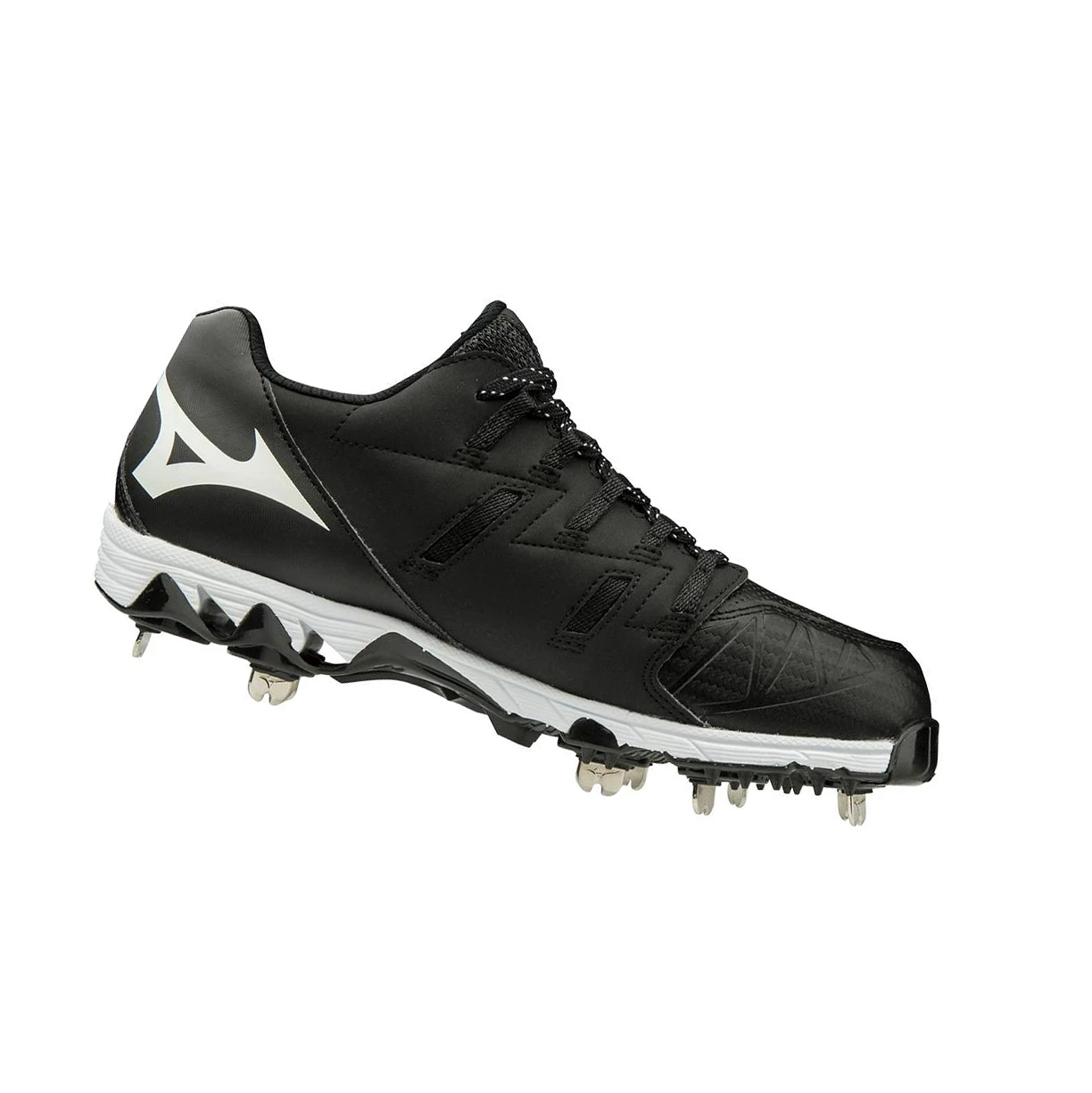 Black/White Mizuno 9-spike Swift 6 Low Metal Women's Softball Cleats | 784-NXBDSL