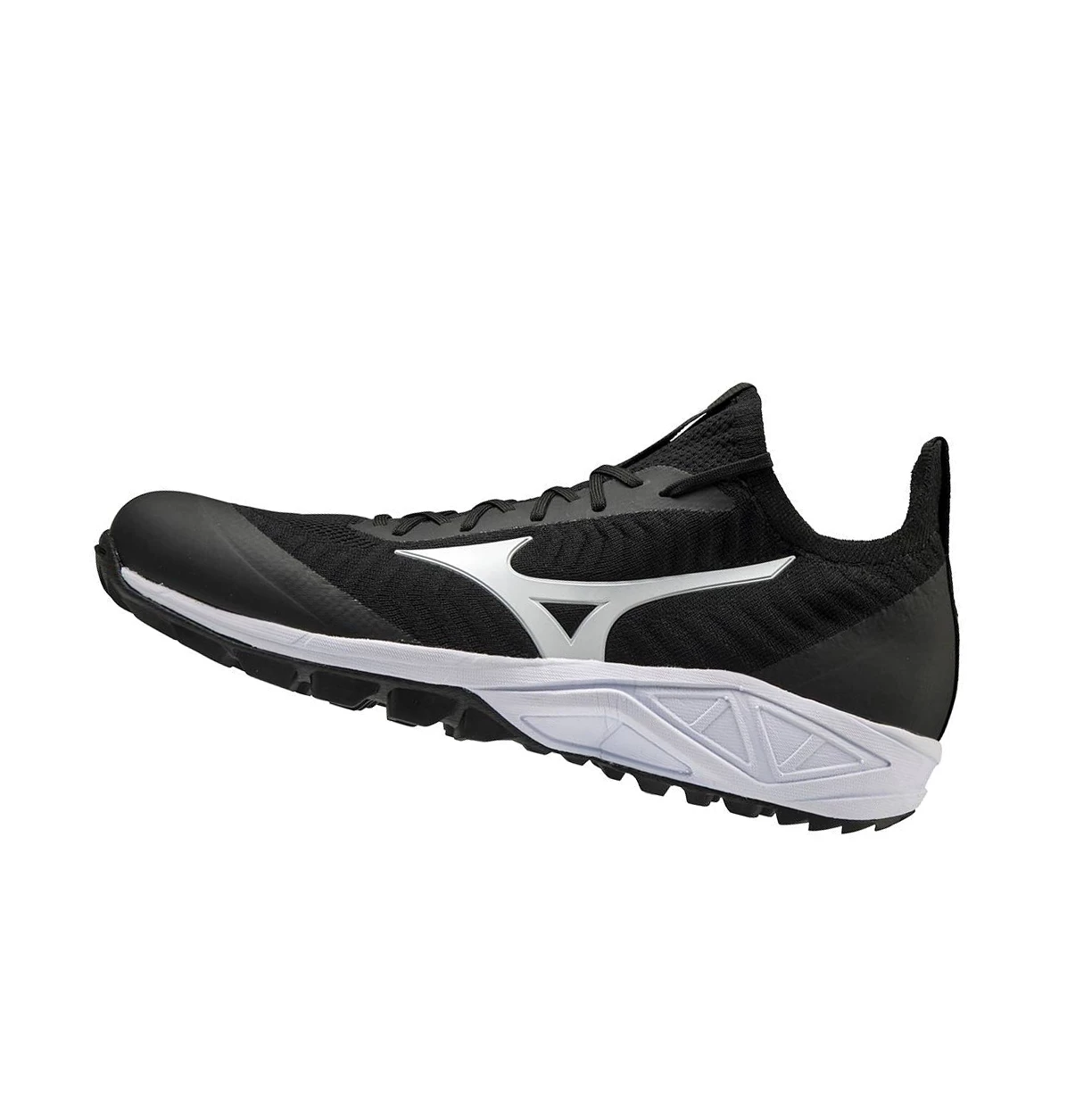 Black/White Mizuno Dominant As Knit All Surface Low Turf Men\'s Baseball Shoes | 035-KRZDWQ