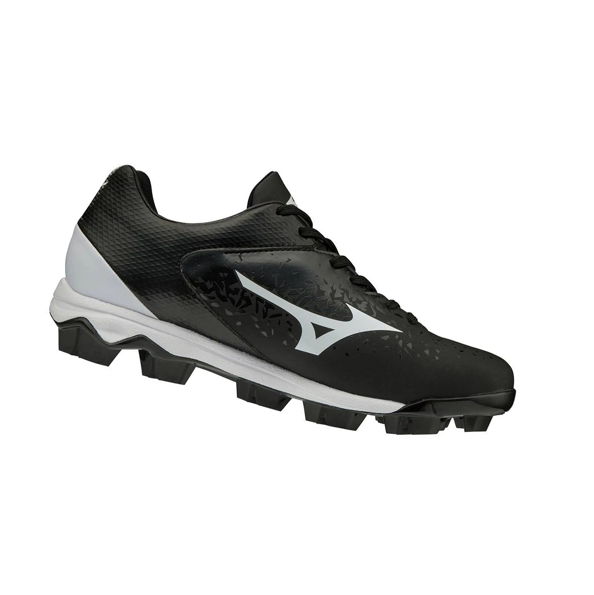 Black/White Mizuno Finch Select Nine Molded Women's Softball Cleats | 890-QJGVES