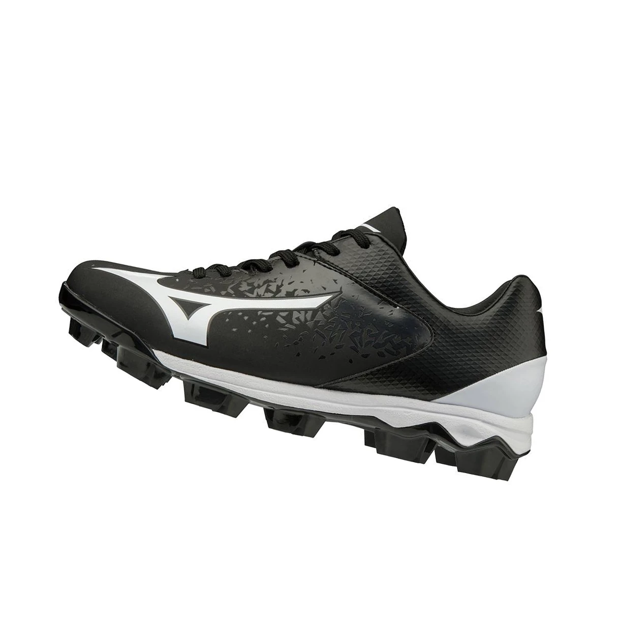 Black/White Mizuno Finch Select Nine Molded Women\'s Softball Cleats | 890-QJGVES