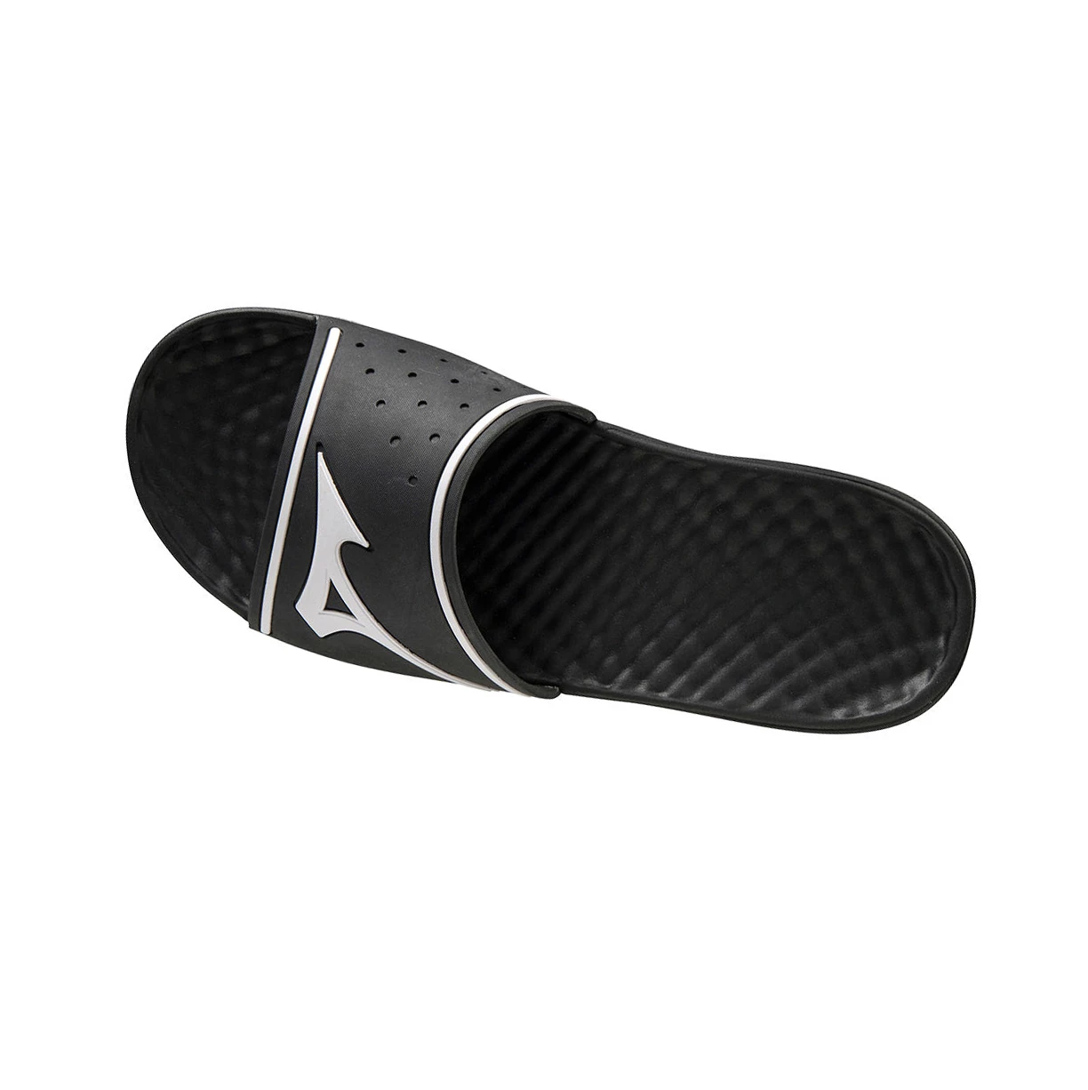 Black/White Mizuno Relax Slide 2 Men's Slides | 198-HKLJMO