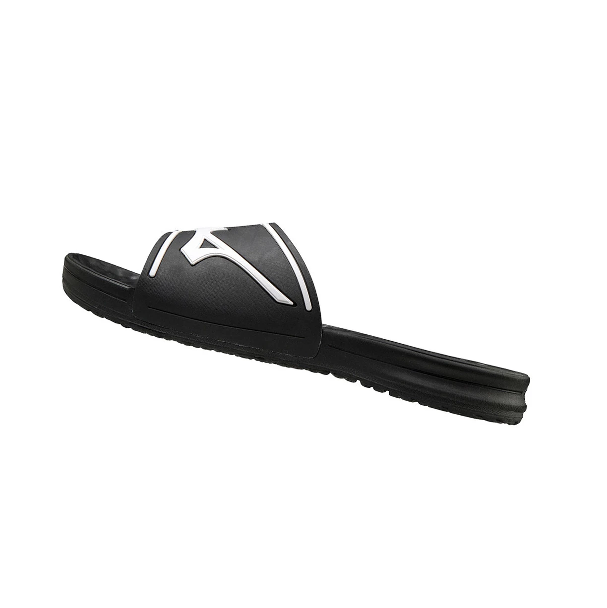 Black/White Mizuno Relax Slide 2 Men\'s Slides | 198-HKLJMO