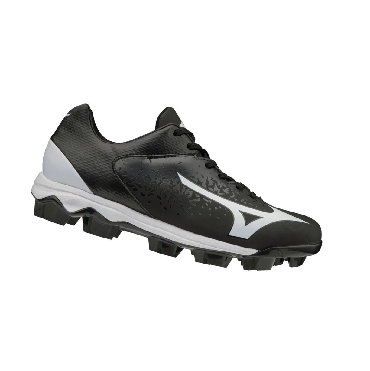 Black/White Mizuno Select Nine Tpu Low Molded Men's Baseball Cleats | 895-XMZFHJ