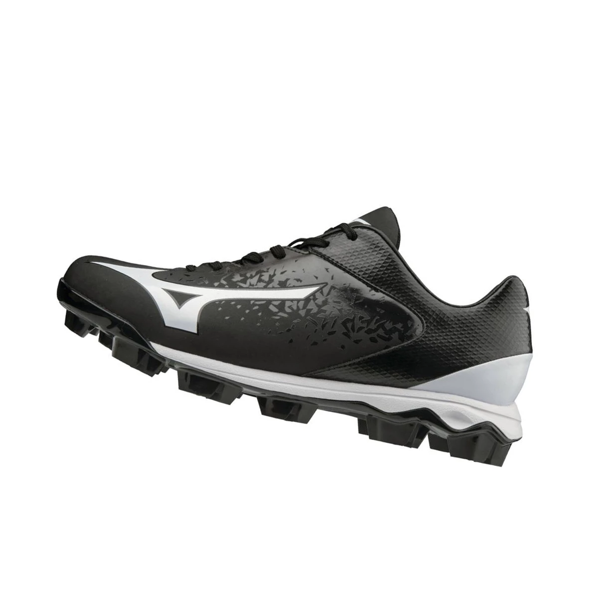 Black/White Mizuno Select Nine Tpu Low Molded Men\'s Baseball Cleats | 895-XMZFHJ