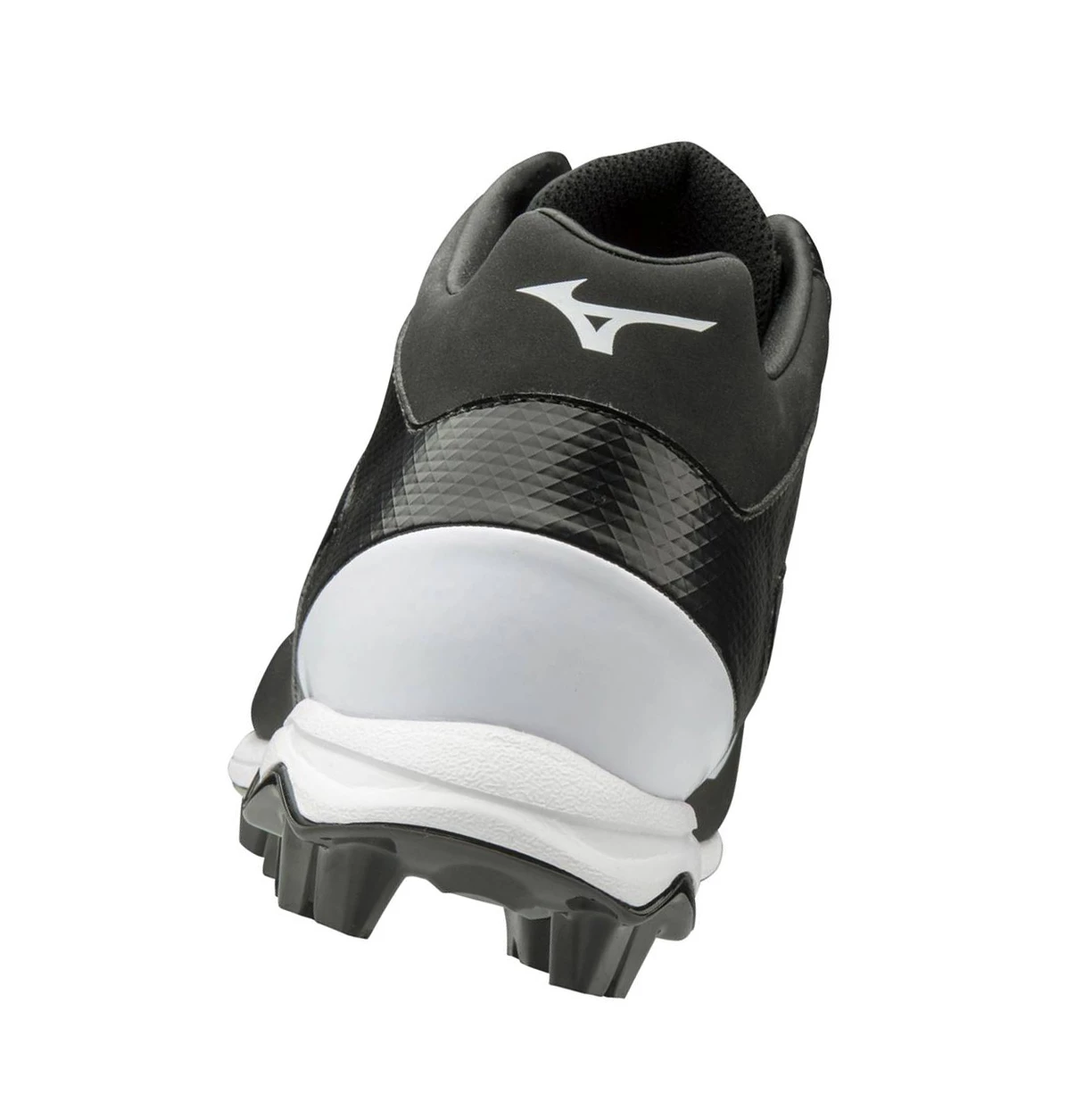 Black/White Mizuno Select Nine Tpu Mid Molded Men's Baseball Cleats | 065-LSYZEO