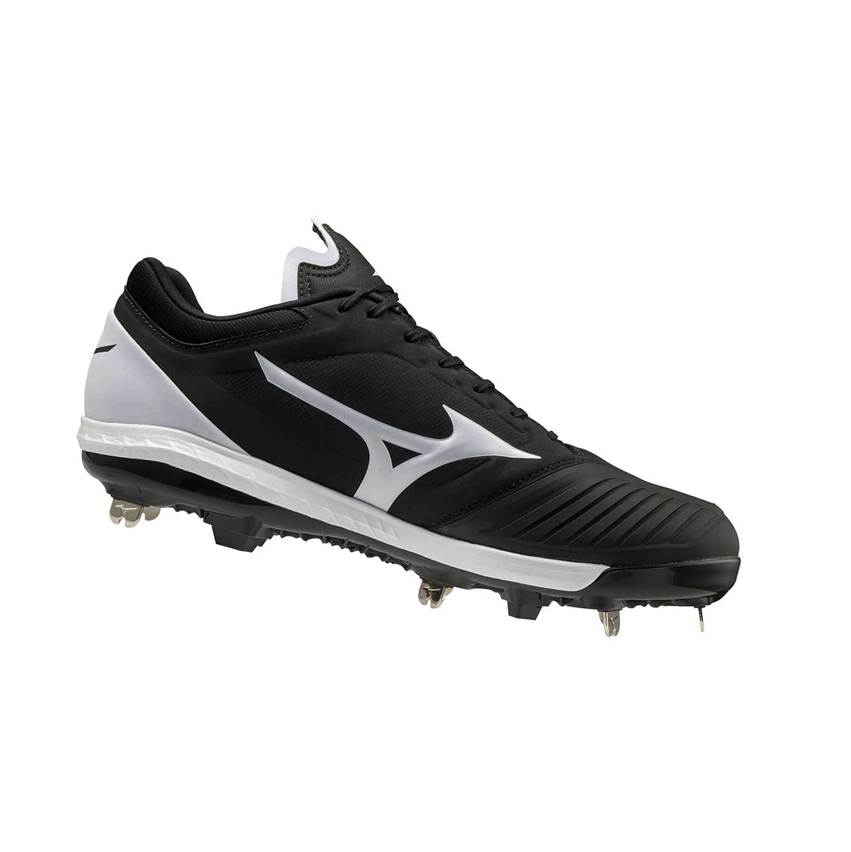 Black/White Mizuno Sweep 5 Low Metal Women's Softball Cleats | 327-NFAKYQ